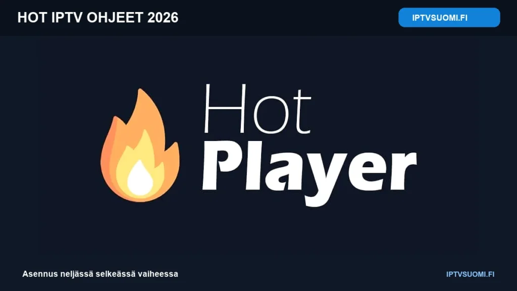 HOT IPTV ohjeet 2026 – asennus neljässä vaiheessa Suomessa