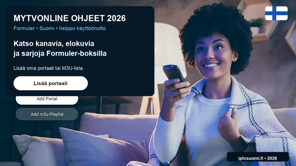 MyTVOnline ohjeet 2026 Formuler-boksille Suomessa
