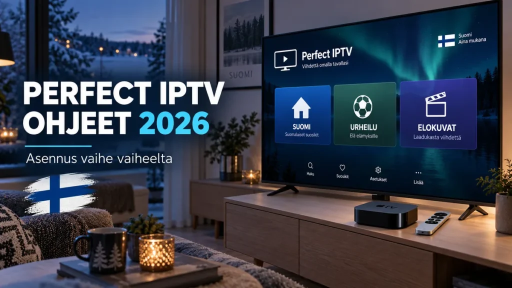 Perfect IPTV ohjeet 2026 Apple TV:lle Suomessa
