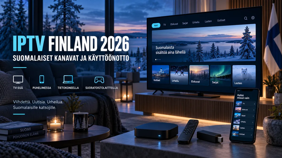 IPTV Finland 2026 suomalaiset kanavat ja käyttöönotto