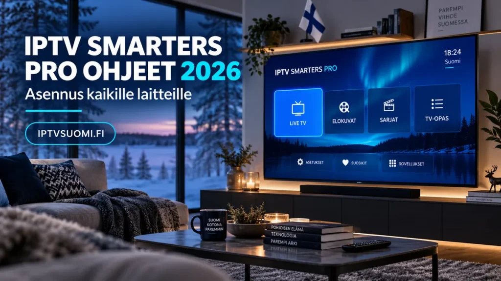 IPTV Smarters Pro ohjeet 2026 kaikille laitteille