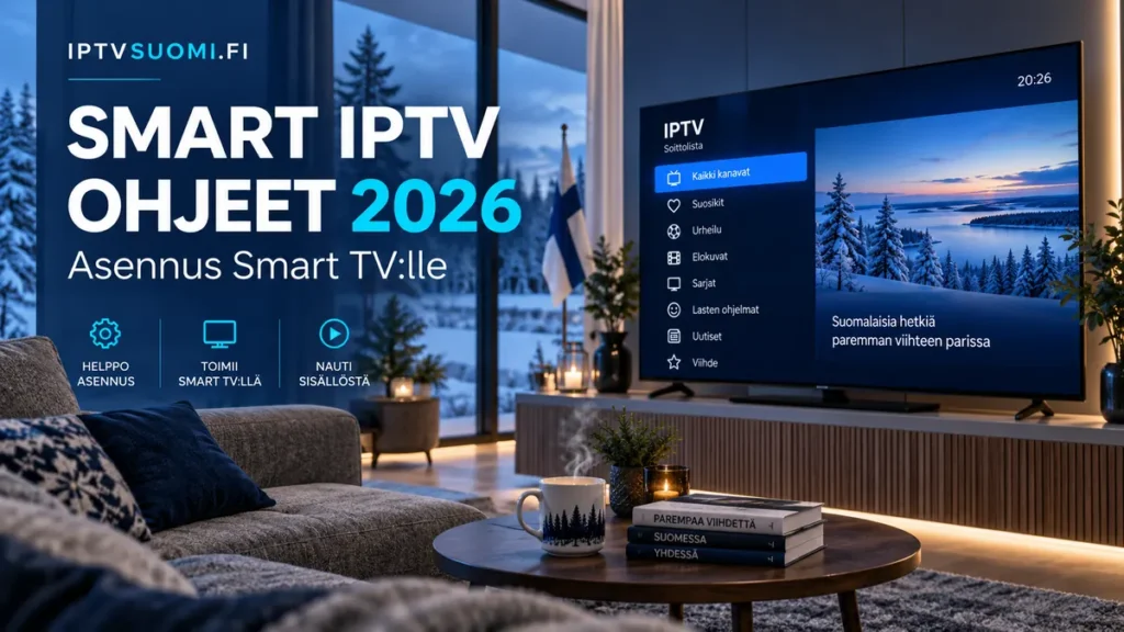 Smart IPTV ohjeet 2026 Smart TV asennukseen Suomessa